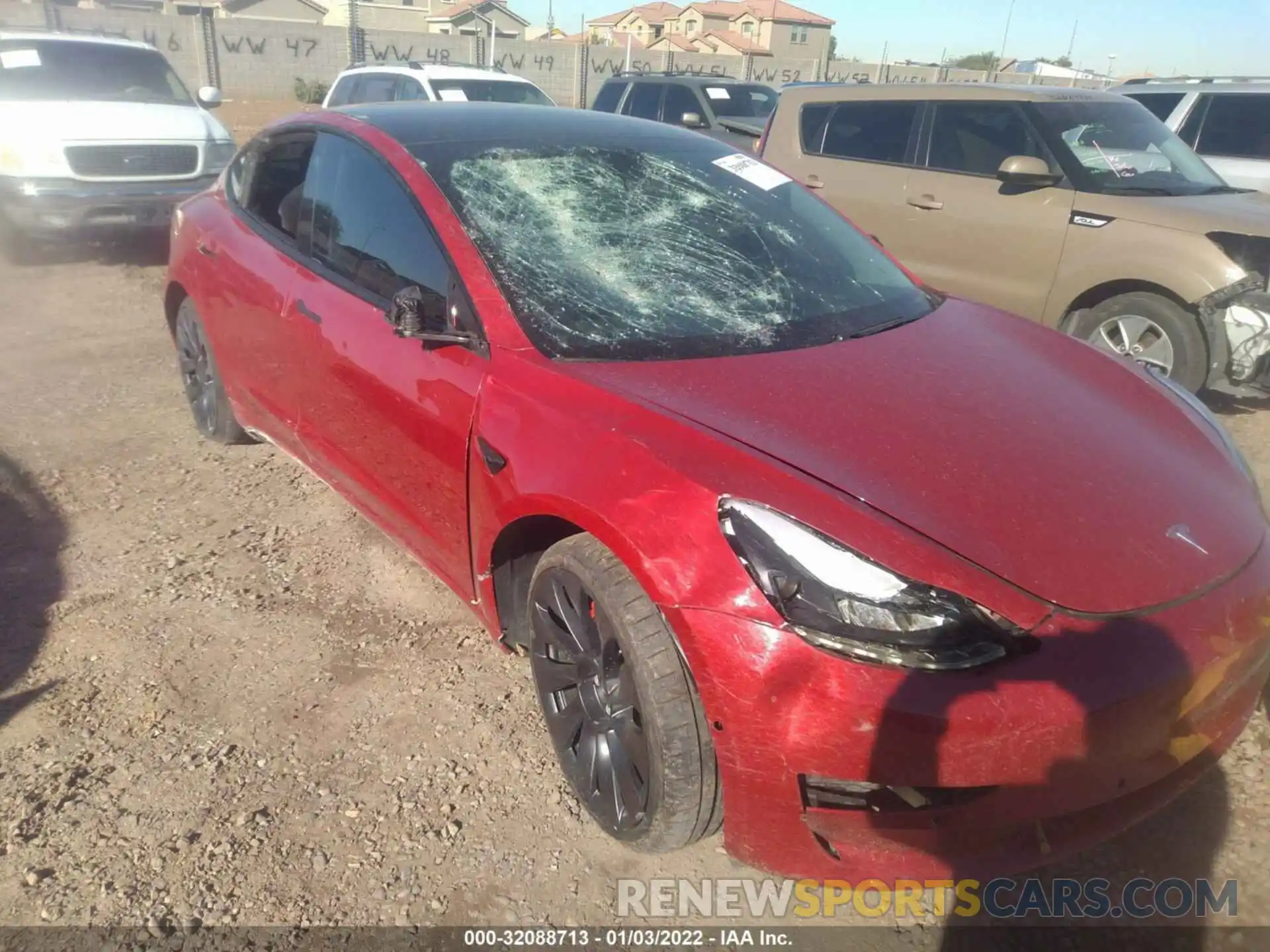 6 Photograph of a damaged car 5YJ3E1EC0MF033224 TESLA MODEL 3 2021