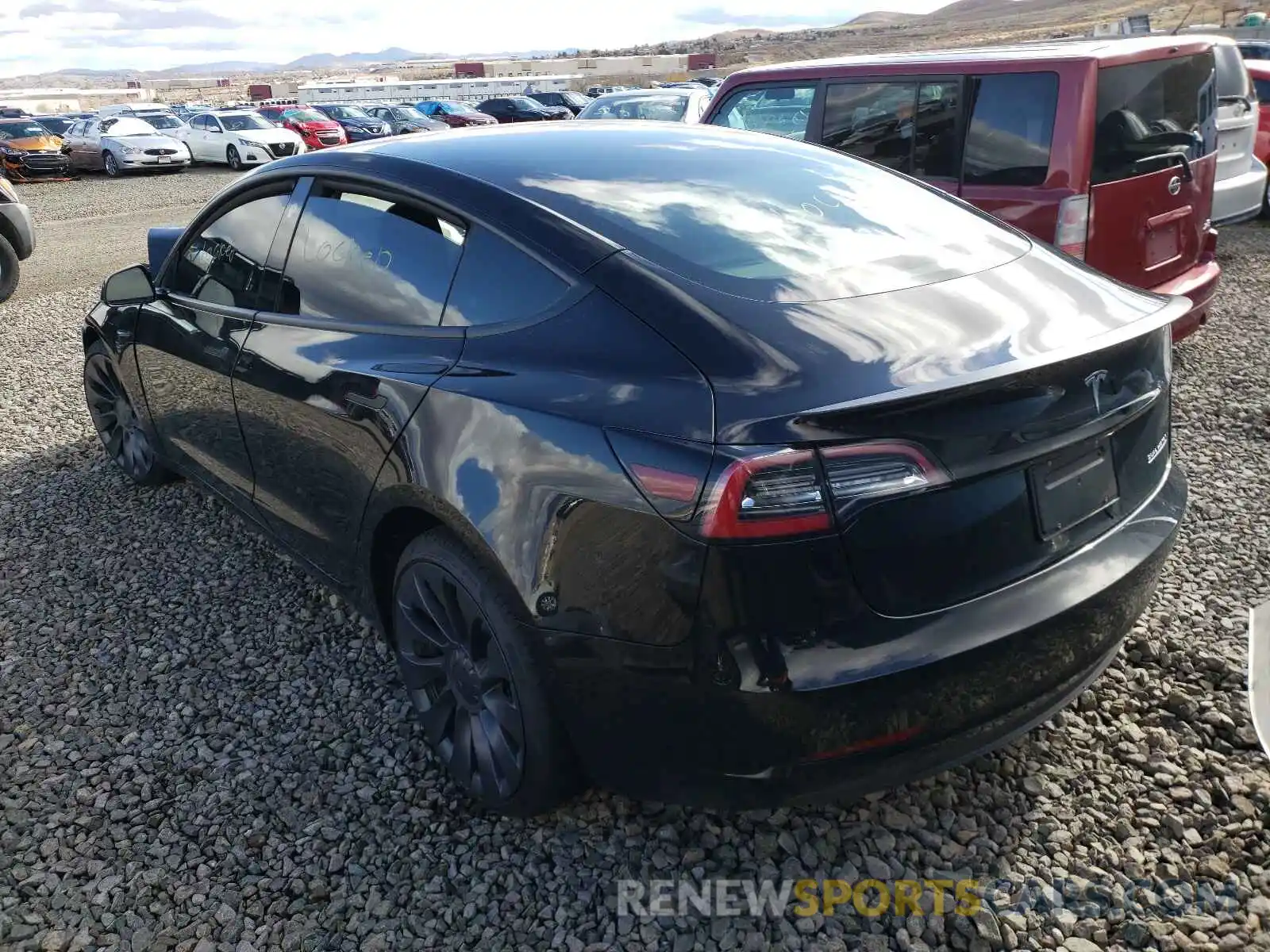 3 Photograph of a damaged car 5YJ3E1EC0MF055451 TESLA MODEL 3 2021