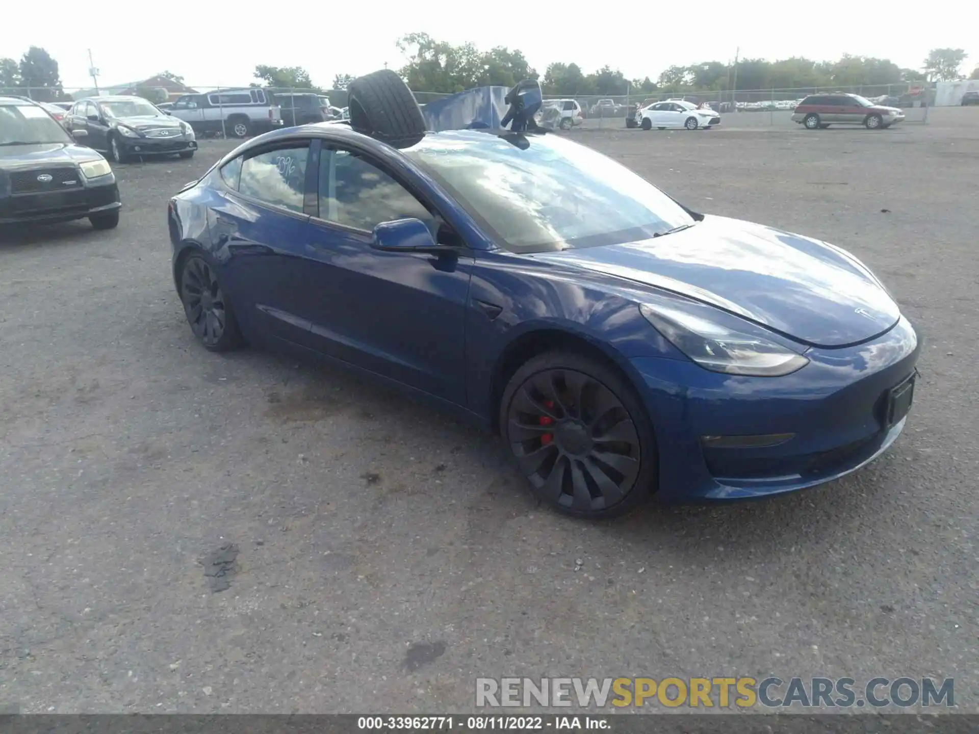 1 Photograph of a damaged car 5YJ3E1EC0MF056132 TESLA MODEL 3 2021