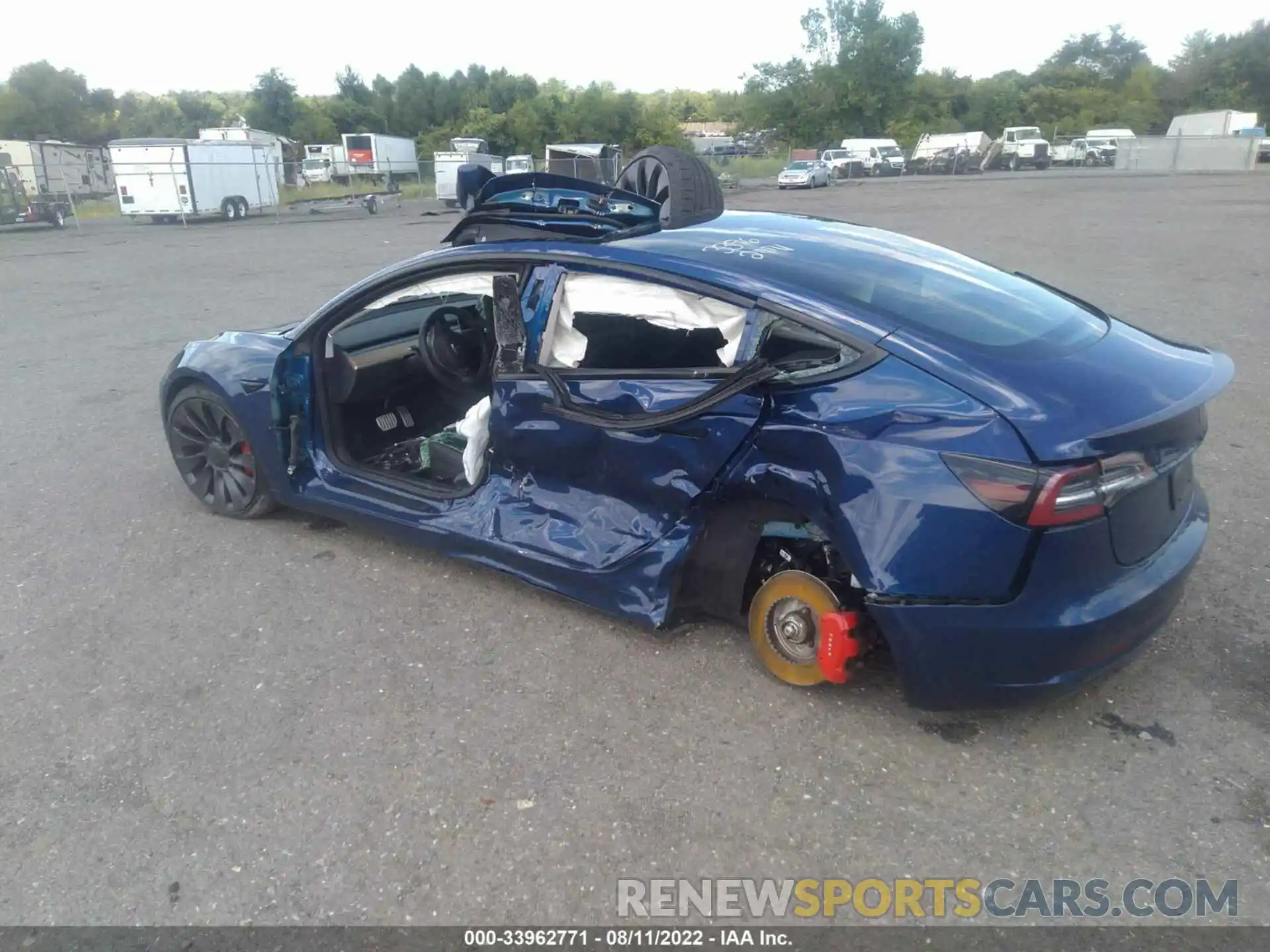 3 Photograph of a damaged car 5YJ3E1EC0MF056132 TESLA MODEL 3 2021