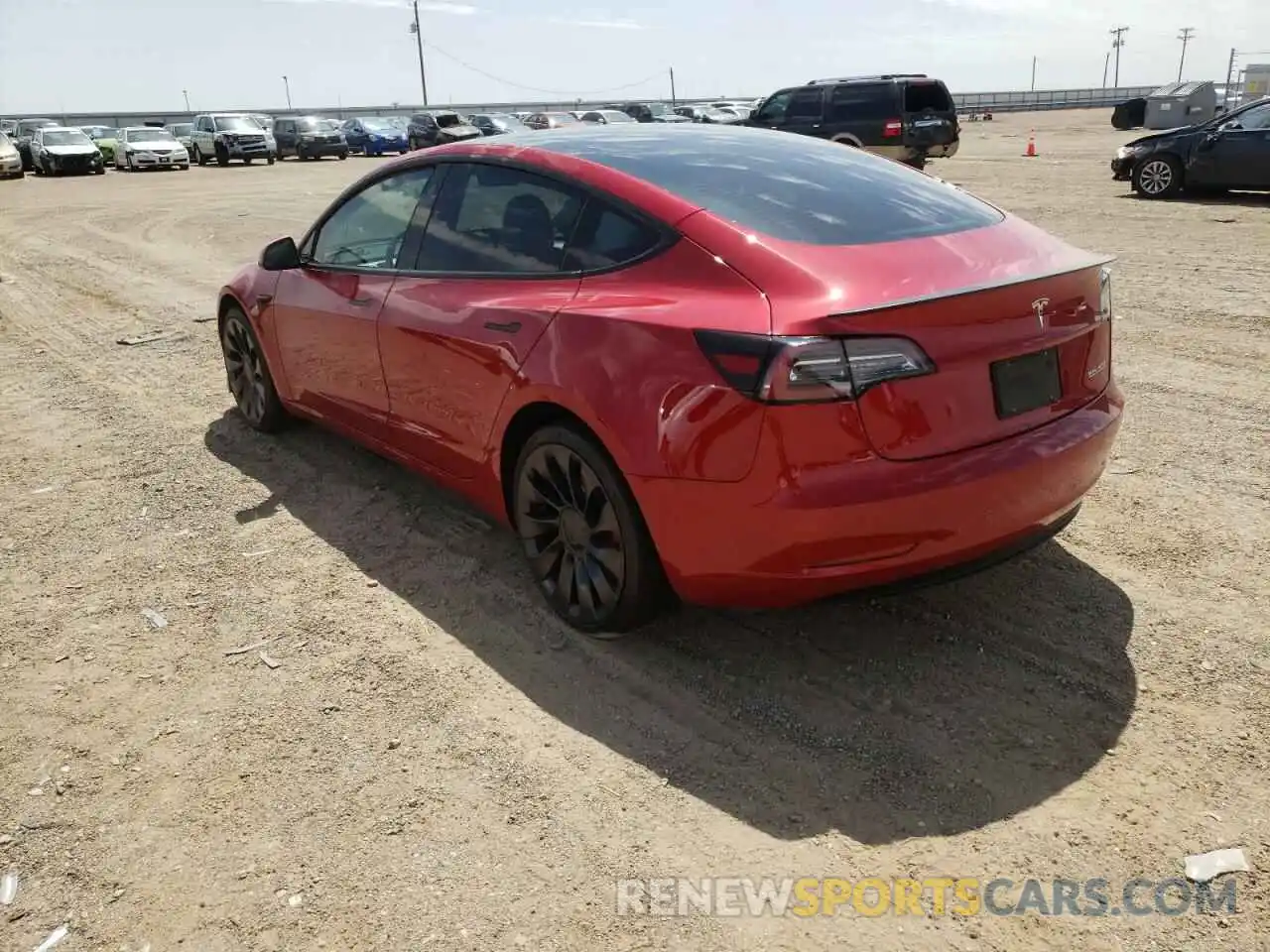 3 Photograph of a damaged car 5YJ3E1EC0MF056552 TESLA MODEL 3 2021