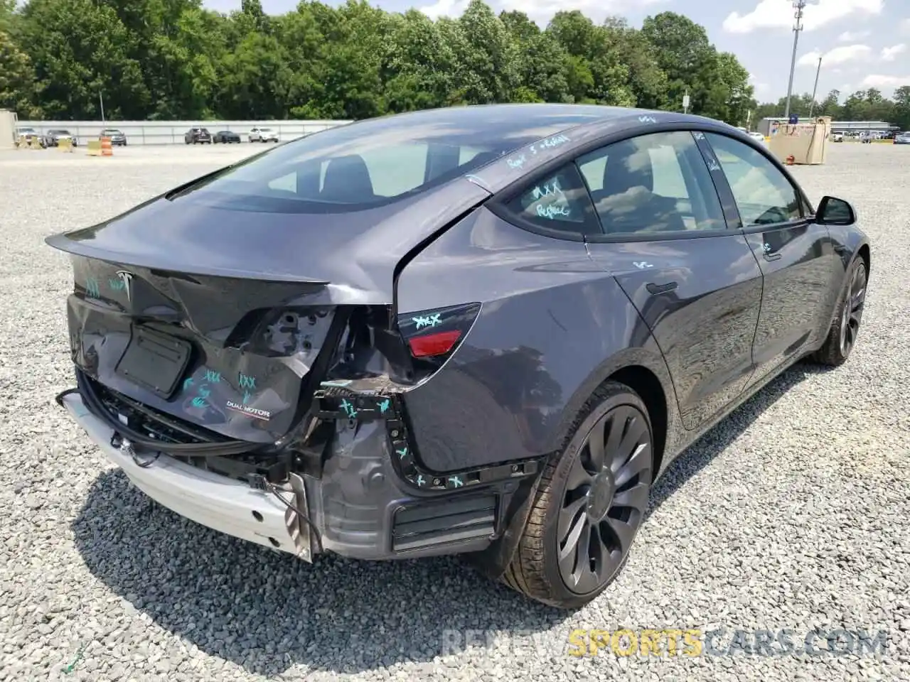 4 Photograph of a damaged car 5YJ3E1EC0MF061878 TESLA MODEL 3 2021