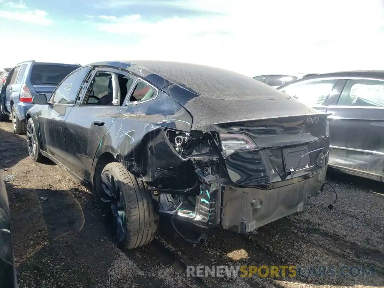 3 Photograph of a damaged car 5YJ3E1EC0MF062626 TESLA MODEL 3 2021