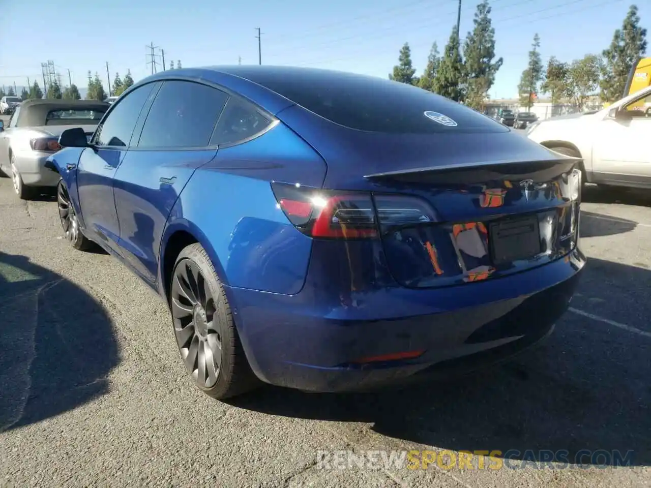 3 Photograph of a damaged car 5YJ3E1EC0MF078745 TESLA MODEL 3 2021