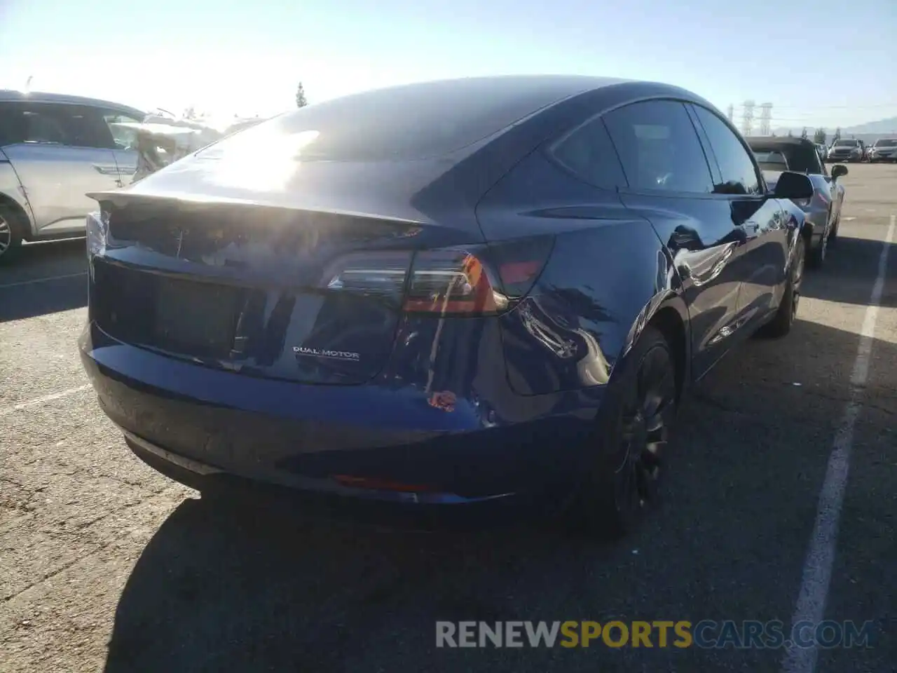 4 Photograph of a damaged car 5YJ3E1EC0MF078745 TESLA MODEL 3 2021