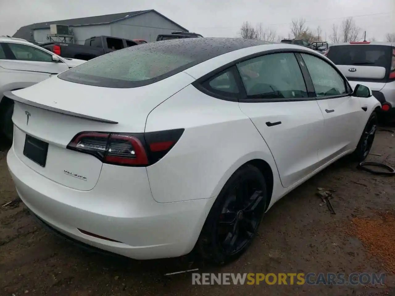 4 Фотография поврежденного автомобиля 5YJ3E1EC0MF082522 TESLA MODEL 3 2021