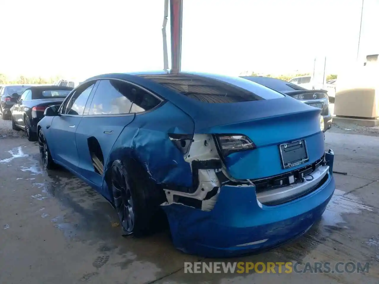 3 Photograph of a damaged car 5YJ3E1EC0MF849771 TESLA MODEL 3 2021