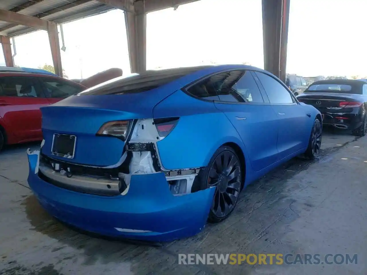 4 Photograph of a damaged car 5YJ3E1EC0MF849771 TESLA MODEL 3 2021