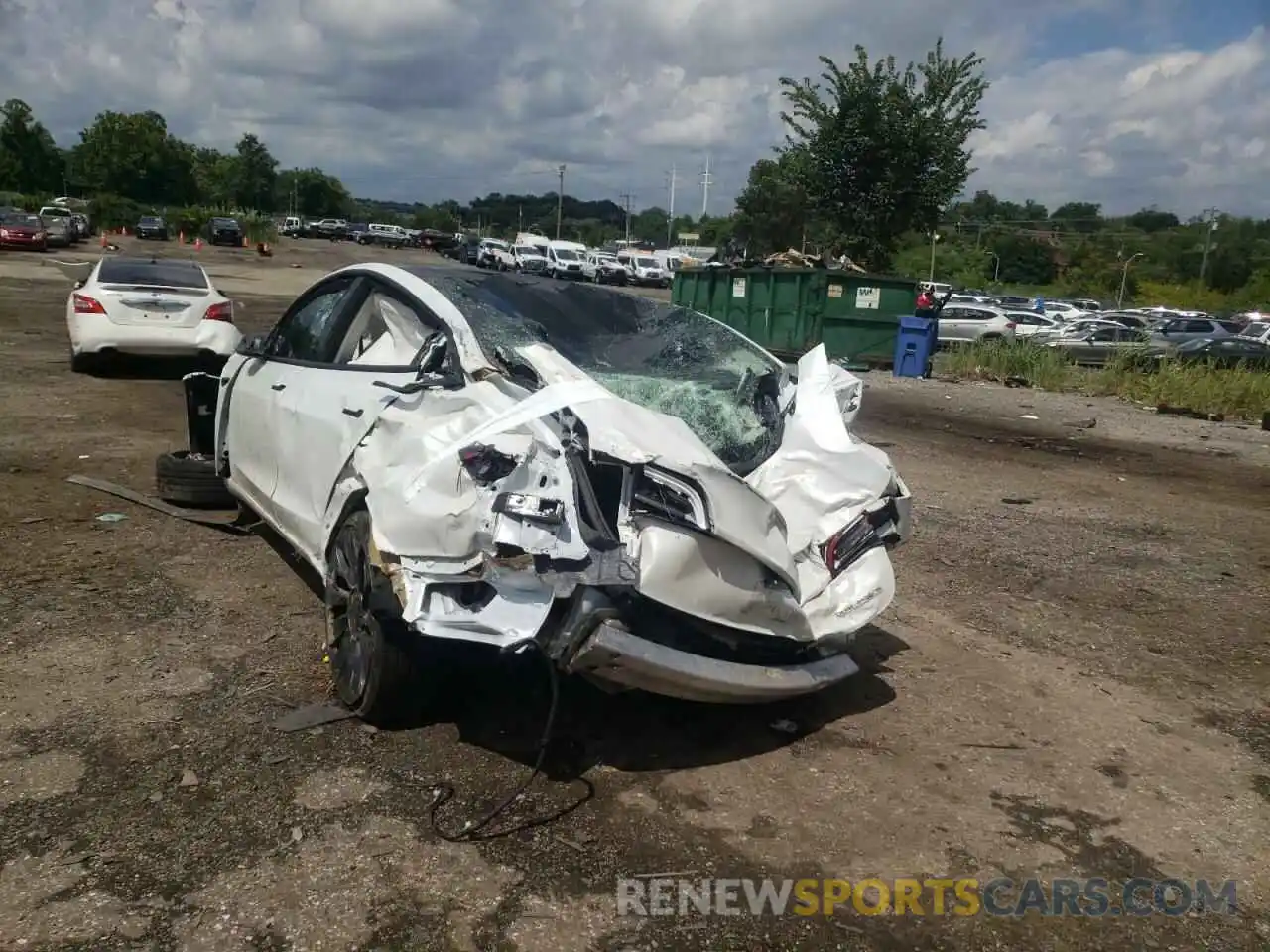 3 Photograph of a damaged car 5YJ3E1EC0MF913579 TESLA MODEL 3 2021