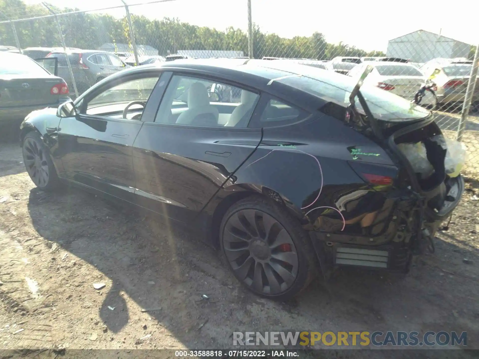 3 Photograph of a damaged car 5YJ3E1EC0MF914313 TESLA MODEL 3 2021