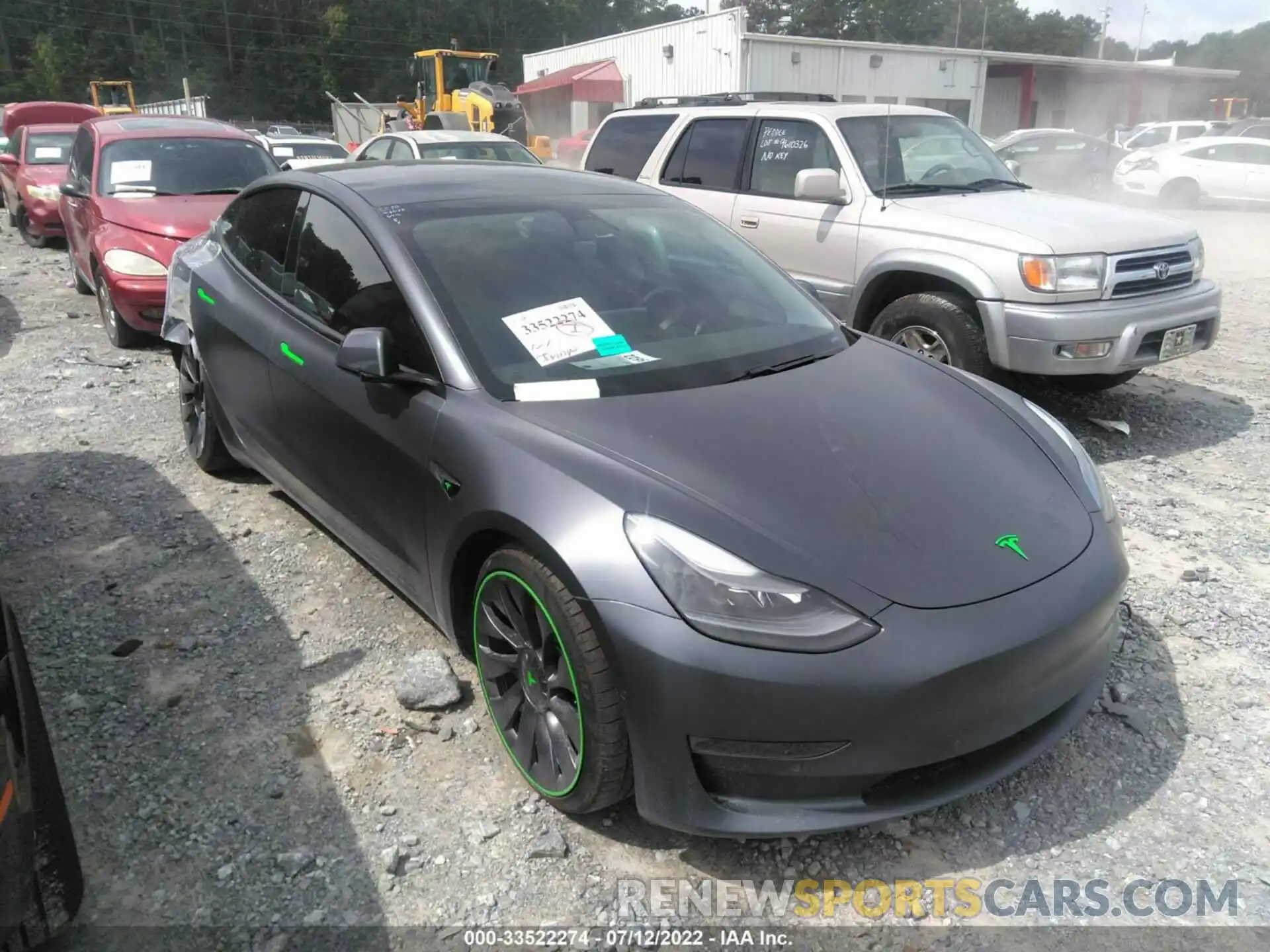 1 Photograph of a damaged car 5YJ3E1EC0MF926414 TESLA MODEL 3 2021