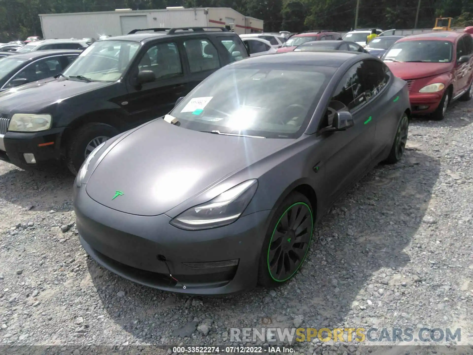 2 Photograph of a damaged car 5YJ3E1EC0MF926414 TESLA MODEL 3 2021