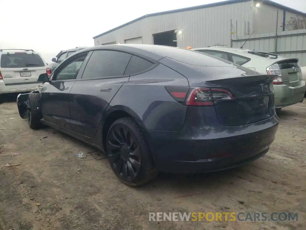 3 Фотография поврежденного автомобиля 5YJ3E1EC0MF984992 TESLA MODEL 3 2021