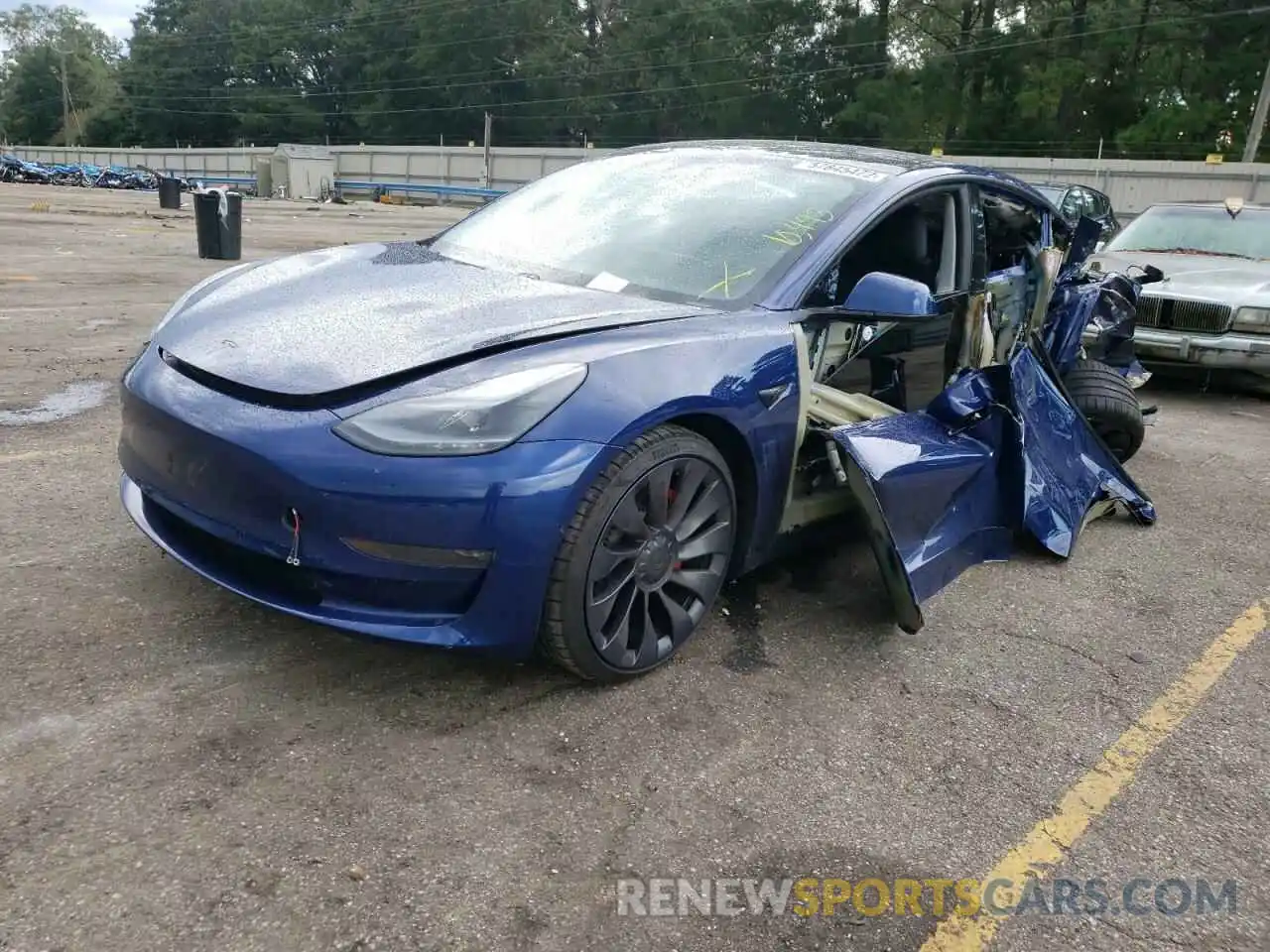 2 Фотография поврежденного автомобиля 5YJ3E1EC0MF991831 TESLA MODEL 3 2021