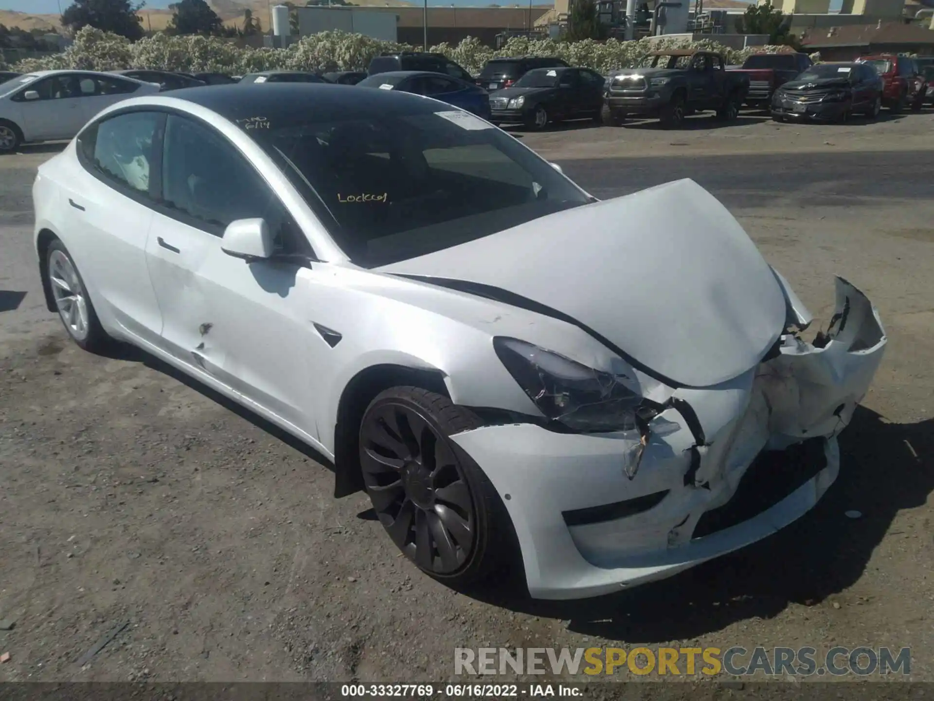 1 Photograph of a damaged car 5YJ3E1EC0MF999296 TESLA MODEL 3 2021