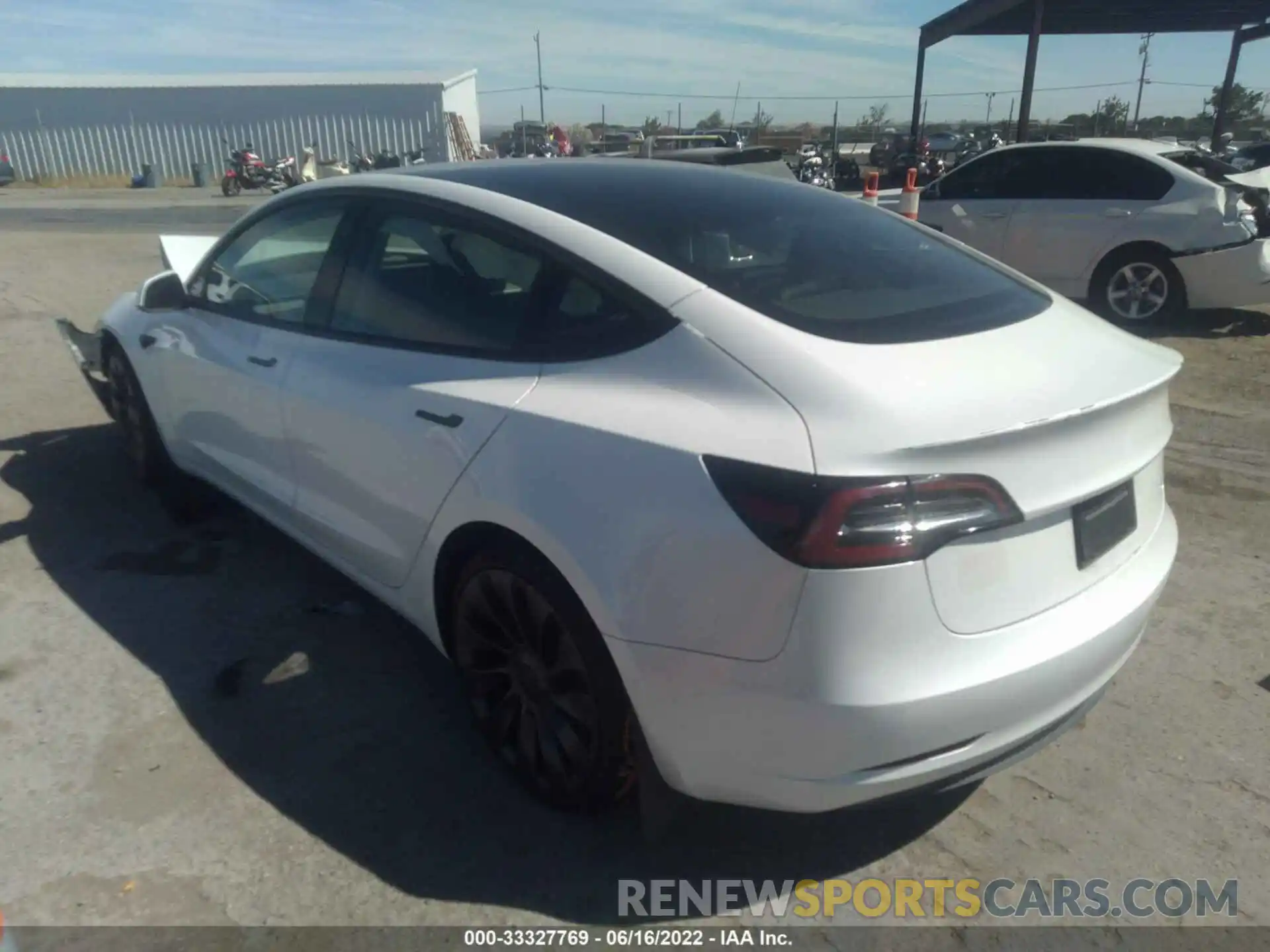 3 Photograph of a damaged car 5YJ3E1EC0MF999296 TESLA MODEL 3 2021