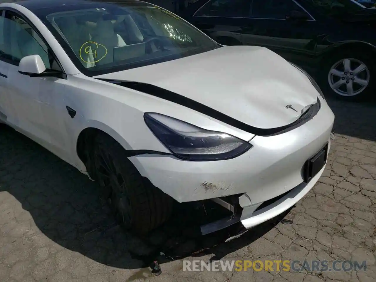 9 Photograph of a damaged car 5YJ3E1EC1MF000734 TESLA MODEL 3 2021