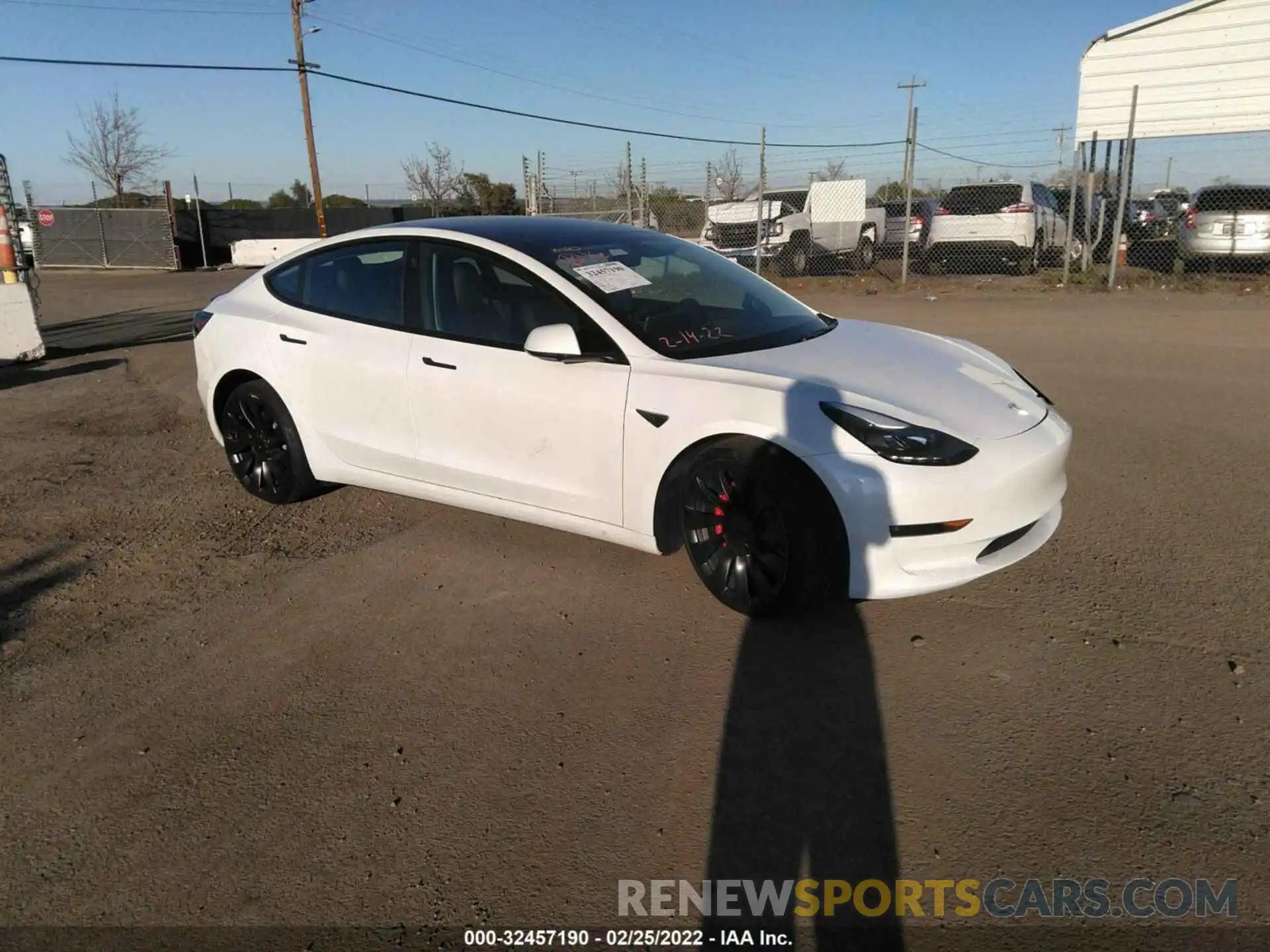 1 Photograph of a damaged car 5YJ3E1EC1MF029571 TESLA MODEL 3 2021