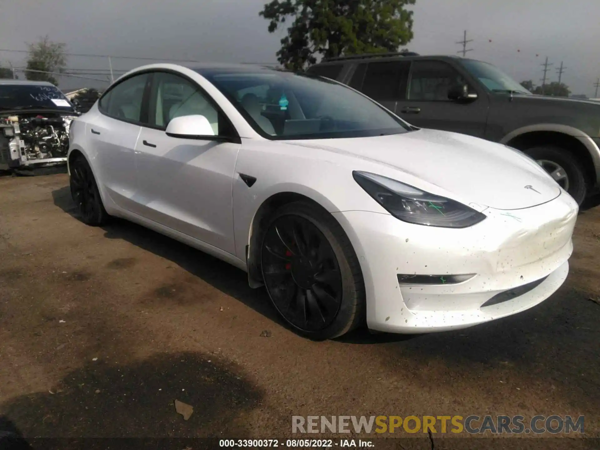 1 Фотография поврежденного автомобиля 5YJ3E1EC1MF059654 TESLA MODEL 3 2021