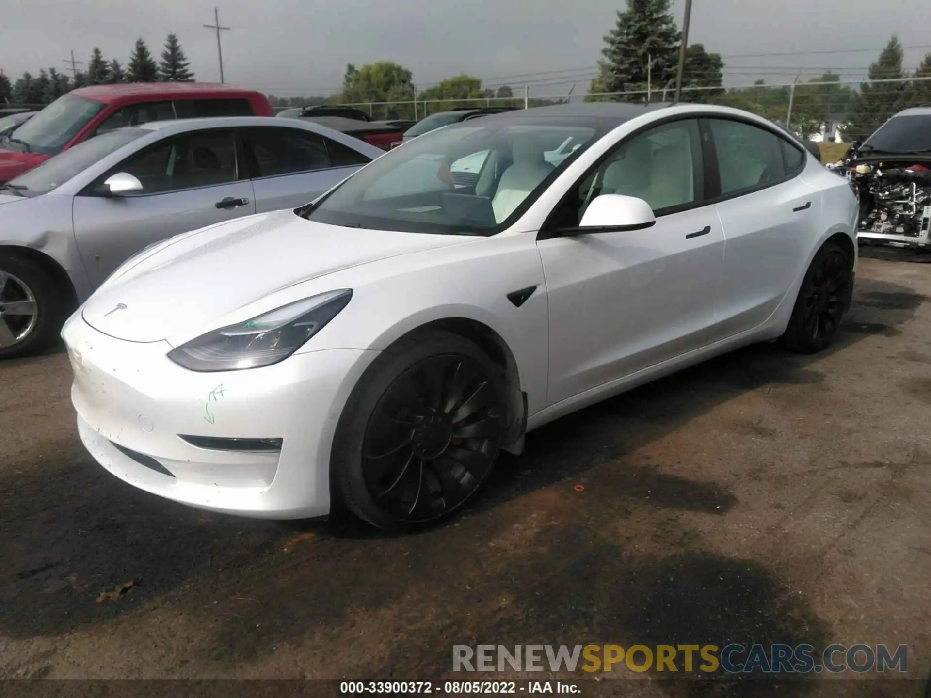 2 Фотография поврежденного автомобиля 5YJ3E1EC1MF059654 TESLA MODEL 3 2021