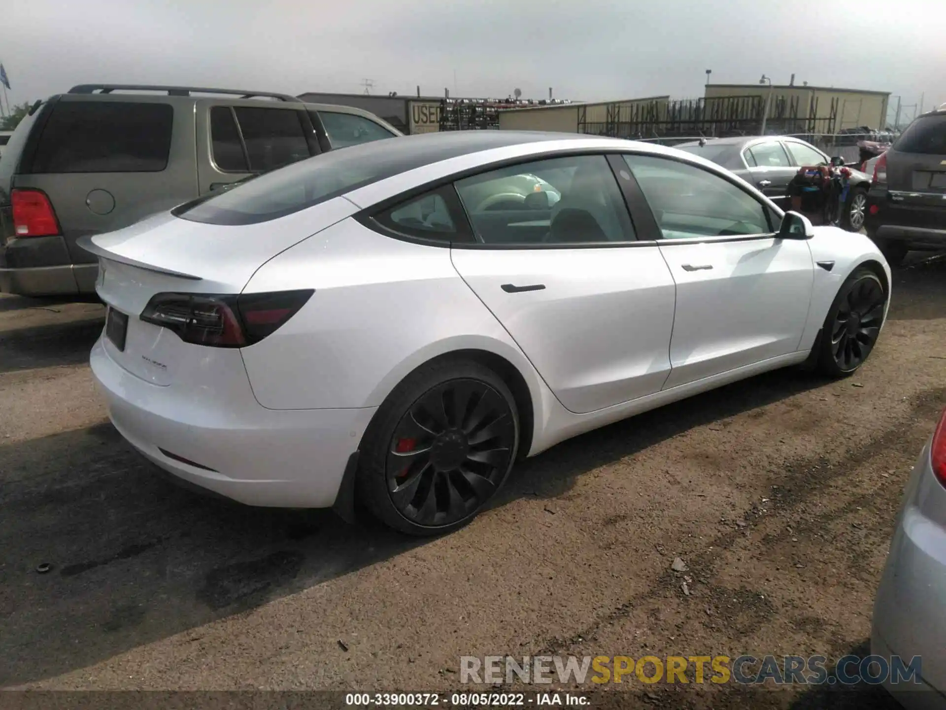 4 Фотография поврежденного автомобиля 5YJ3E1EC1MF059654 TESLA MODEL 3 2021