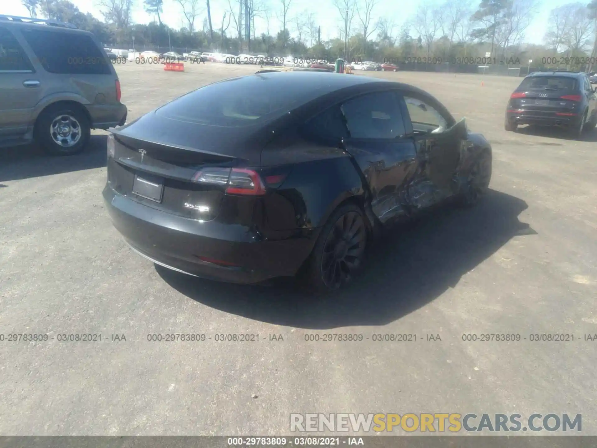 4 Фотография поврежденного автомобиля 5YJ3E1EC1MF856342 TESLA MODEL 3 2021