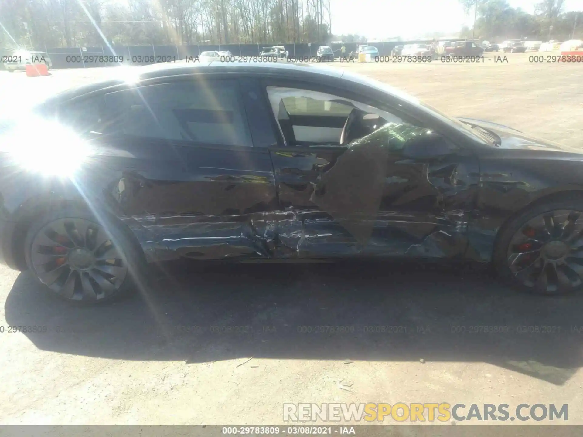 6 Photograph of a damaged car 5YJ3E1EC1MF856342 TESLA MODEL 3 2021