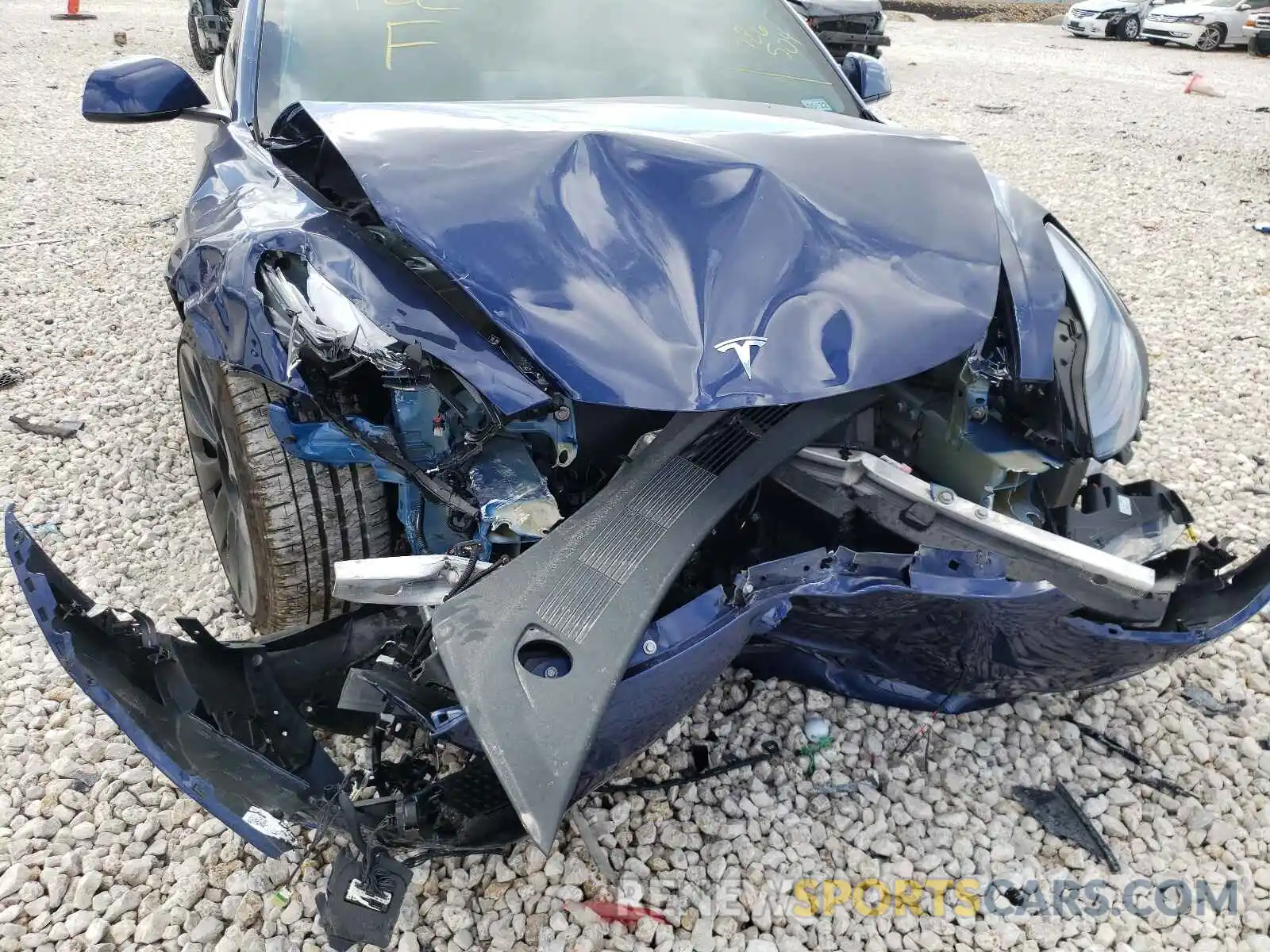 9 Photograph of a damaged car 5YJ3E1EC1MF926504 TESLA MODEL 3 2021