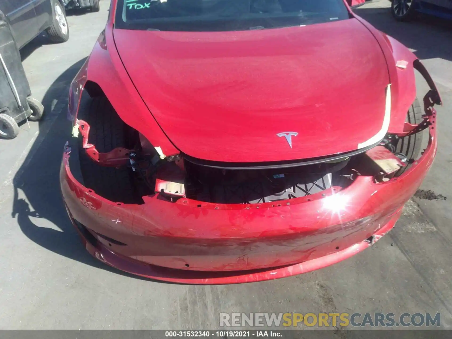 6 Photograph of a damaged car 5YJ3E1EC1MF947949 TESLA MODEL 3 2021