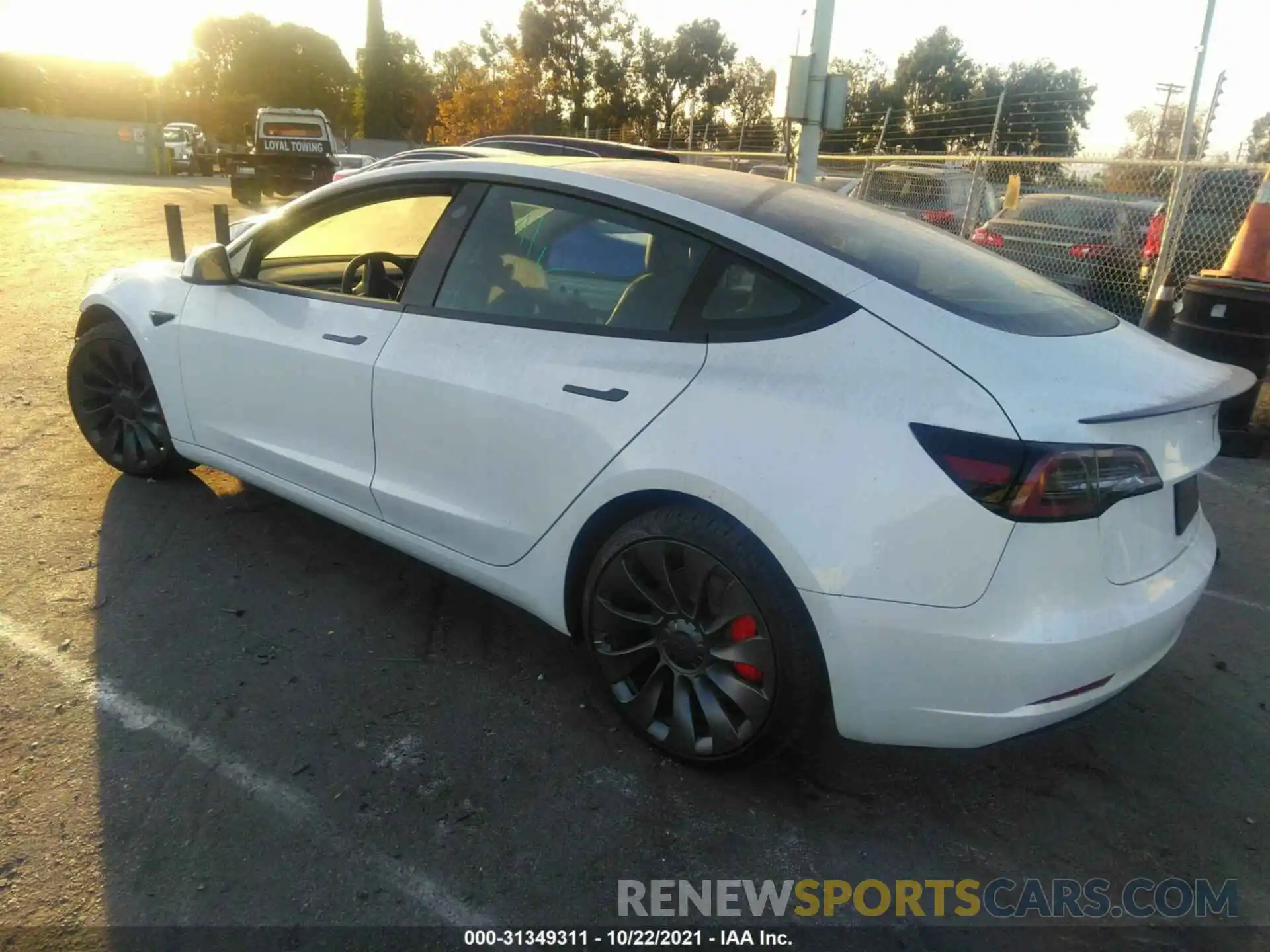 3 Photograph of a damaged car 5YJ3E1EC2MF015744 TESLA MODEL 3 2021