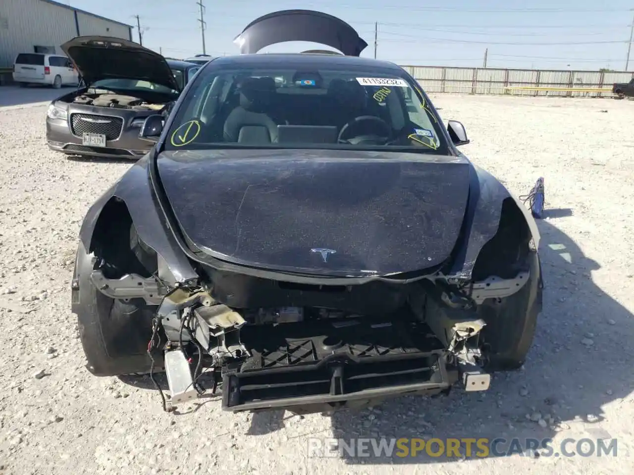 9 Photograph of a damaged car 5YJ3E1EC2MF037761 TESLA MODEL 3 2021