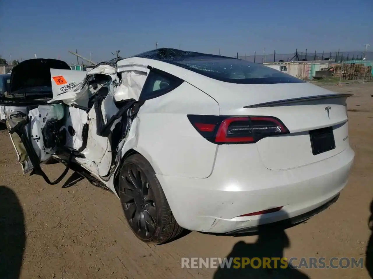 3 Photograph of a damaged car 5YJ3E1EC2MF099368 TESLA MODEL 3 2021