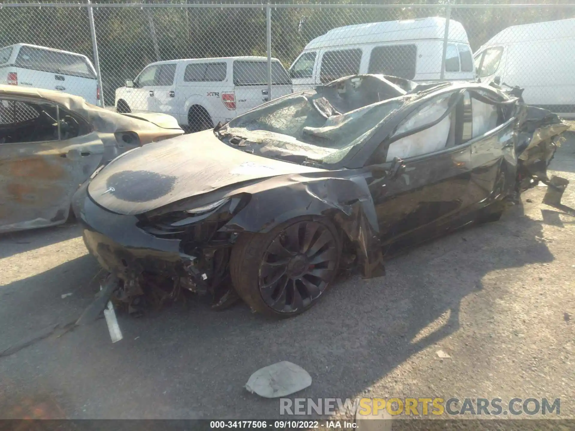 2 Photograph of a damaged car 5YJ3E1EC2MF868385 TESLA MODEL 3 2021