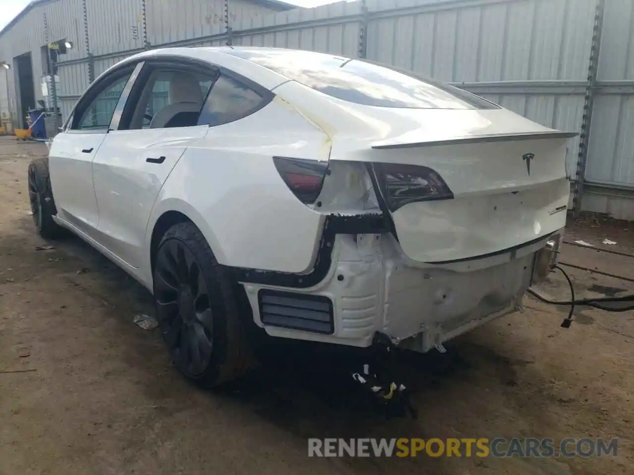 3 Photograph of a damaged car 5YJ3E1EC2MF980927 TESLA MODEL 3 2021