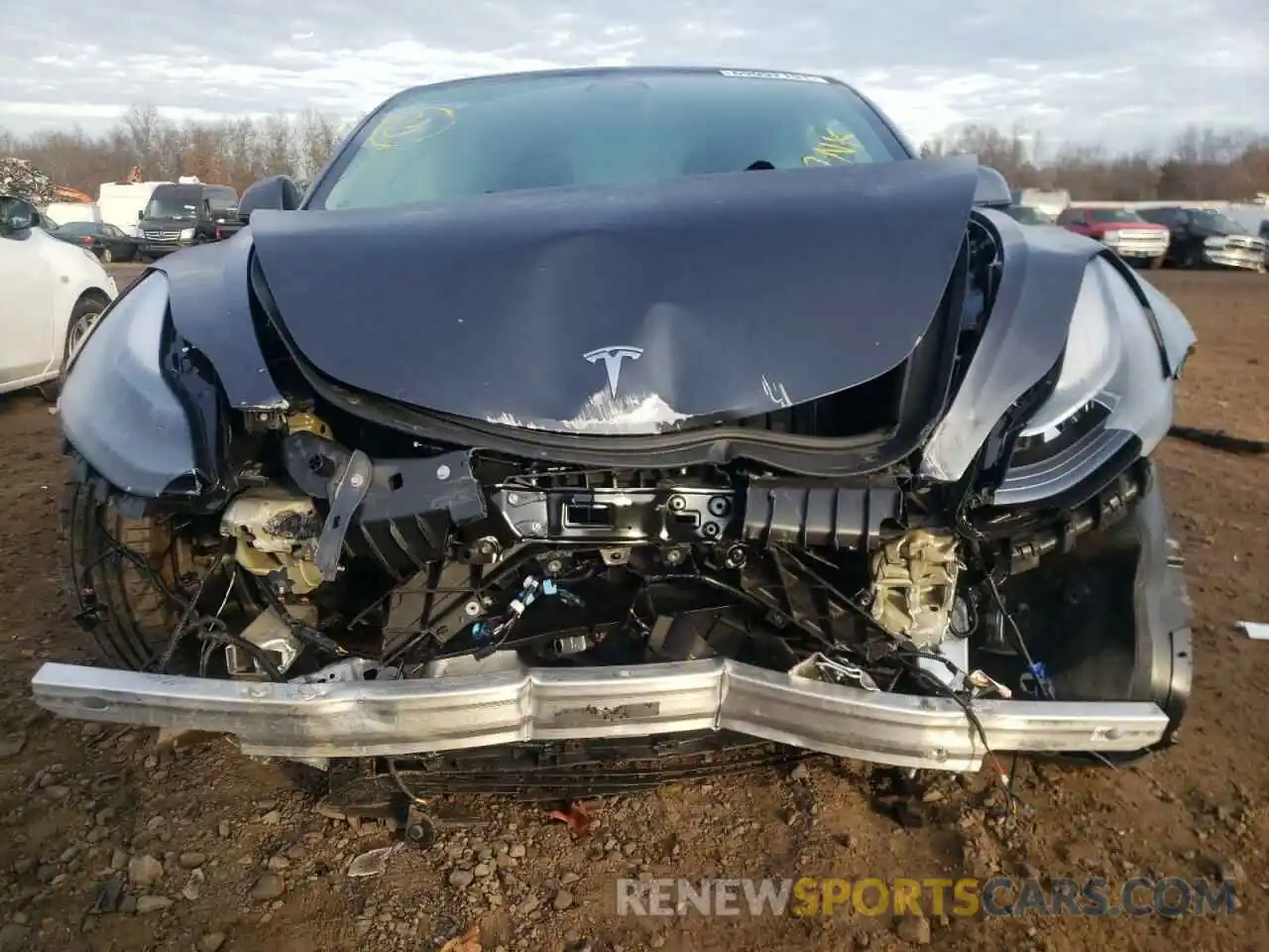 9 Photograph of a damaged car 5YJ3E1EC2MF981141 TESLA MODEL 3 2021