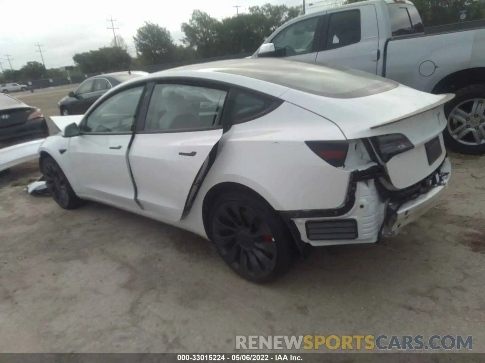 1 Photograph of a damaged car 5YJ3E1EC3MF062684 TESLA MODEL 3 2021