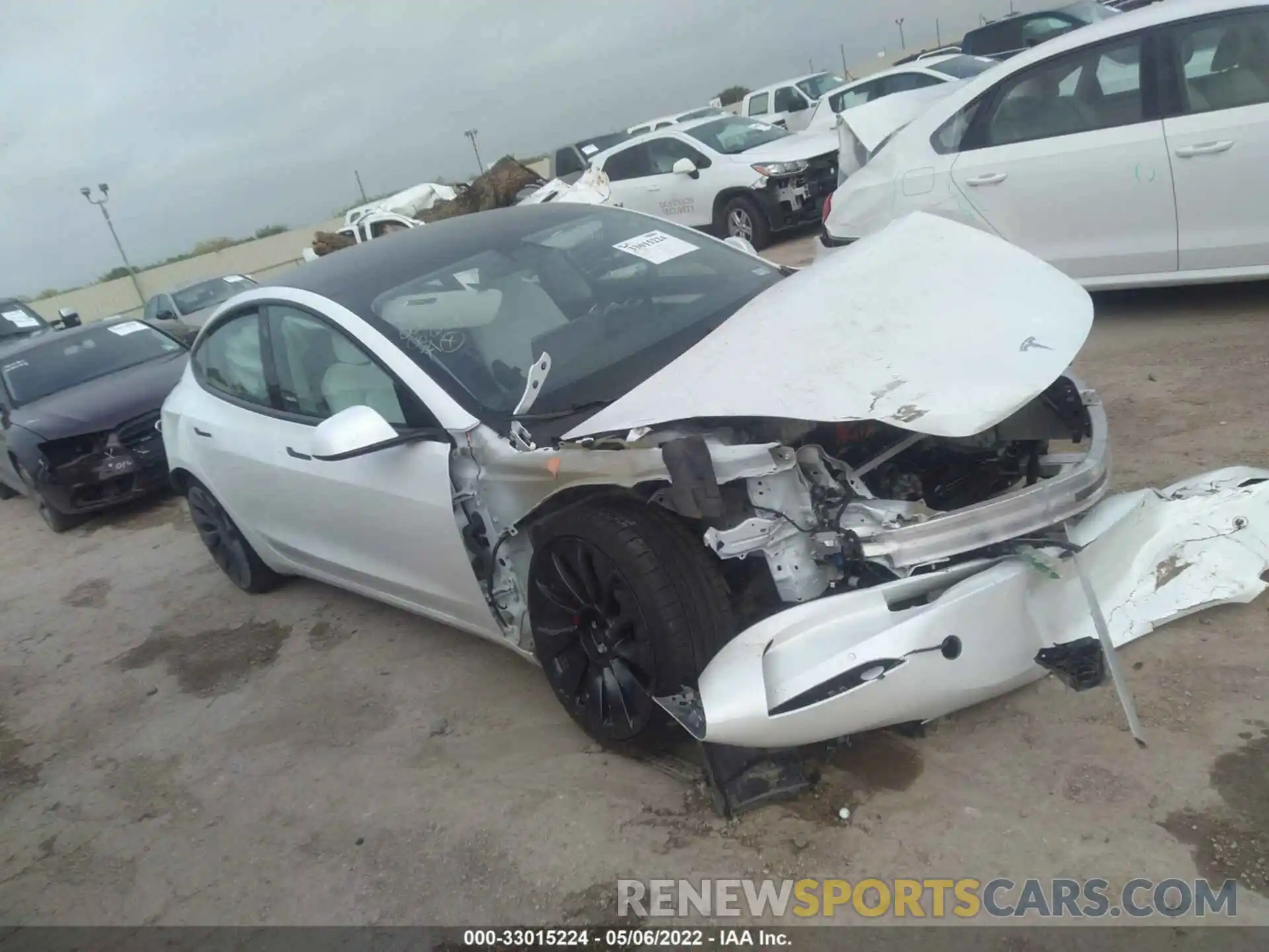 3 Photograph of a damaged car 5YJ3E1EC3MF062684 TESLA MODEL 3 2021