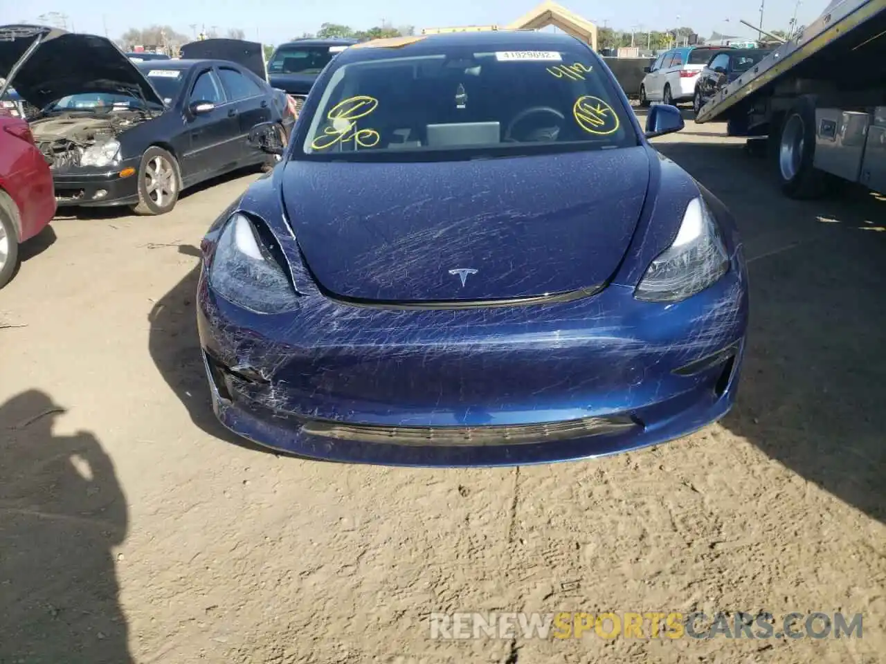 9 Фотография поврежденного автомобиля 5YJ3E1EC3MF064922 TESLA MODEL 3 2021