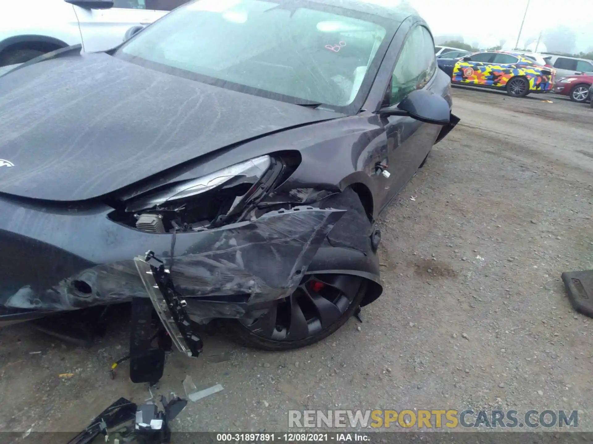 6 Photograph of a damaged car 5YJ3E1EC3MF073975 TESLA MODEL 3 2021