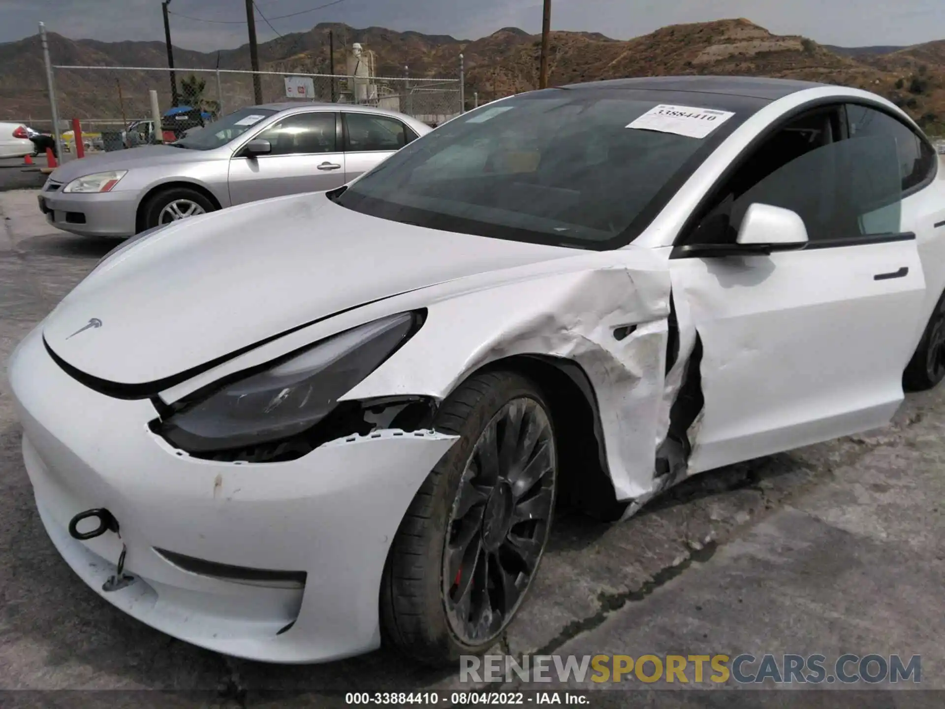 6 Photograph of a damaged car 5YJ3E1EC3MF077038 TESLA MODEL 3 2021