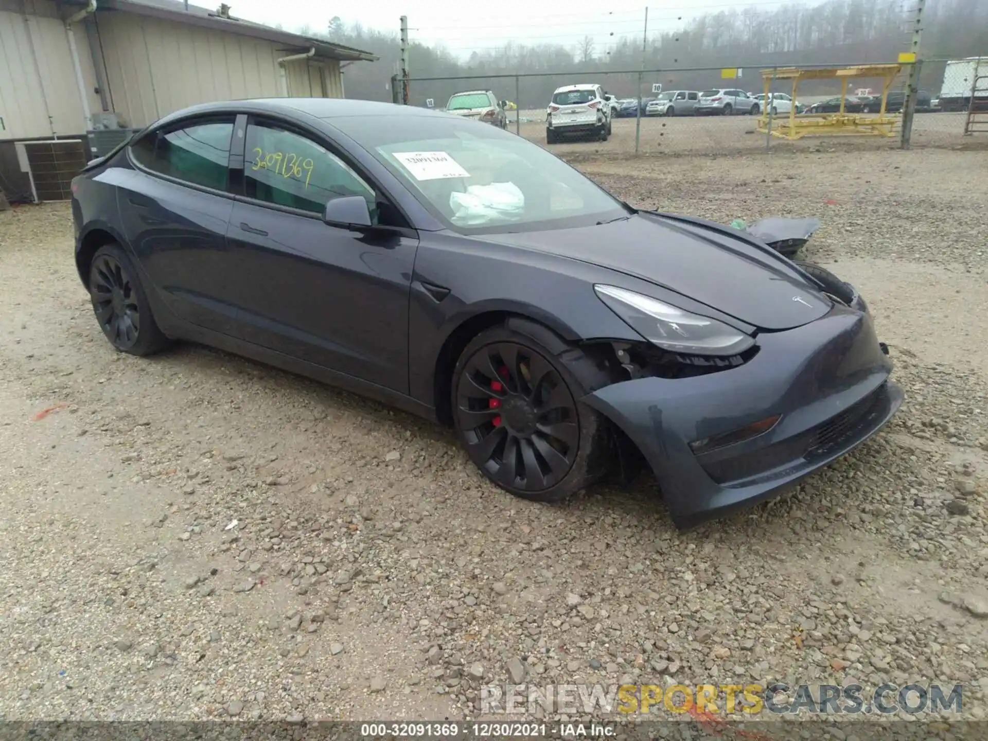 1 Photograph of a damaged car 5YJ3E1EC3MF087696 TESLA MODEL 3 2021