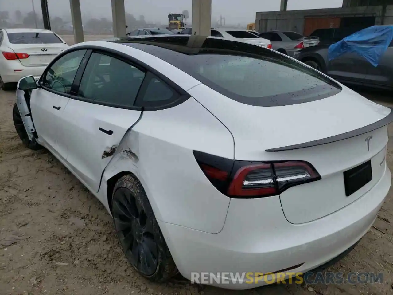 3 Photograph of a damaged car 5YJ3E1EC3MF094258 TESLA MODEL 3 2021