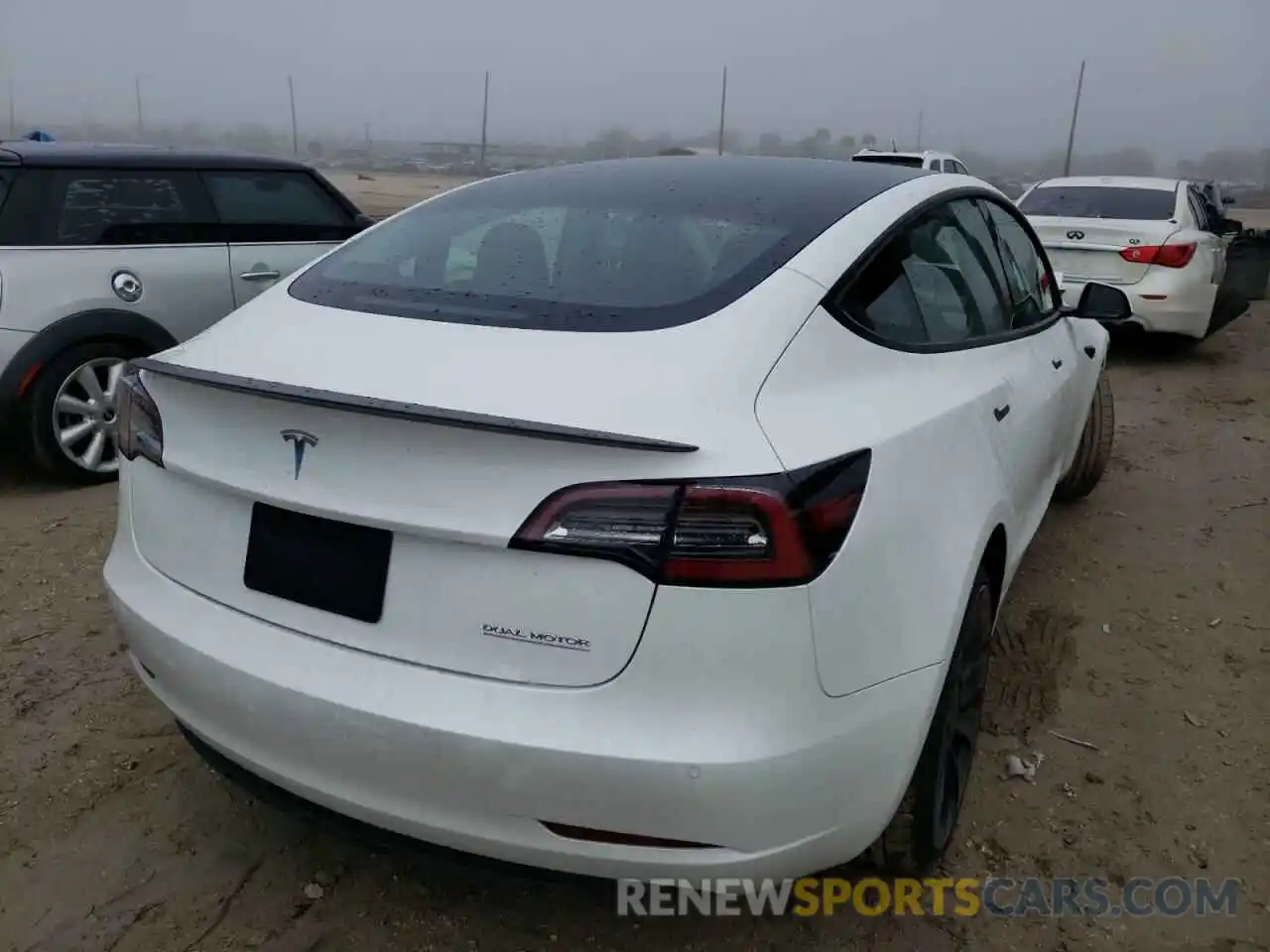 4 Photograph of a damaged car 5YJ3E1EC3MF094258 TESLA MODEL 3 2021