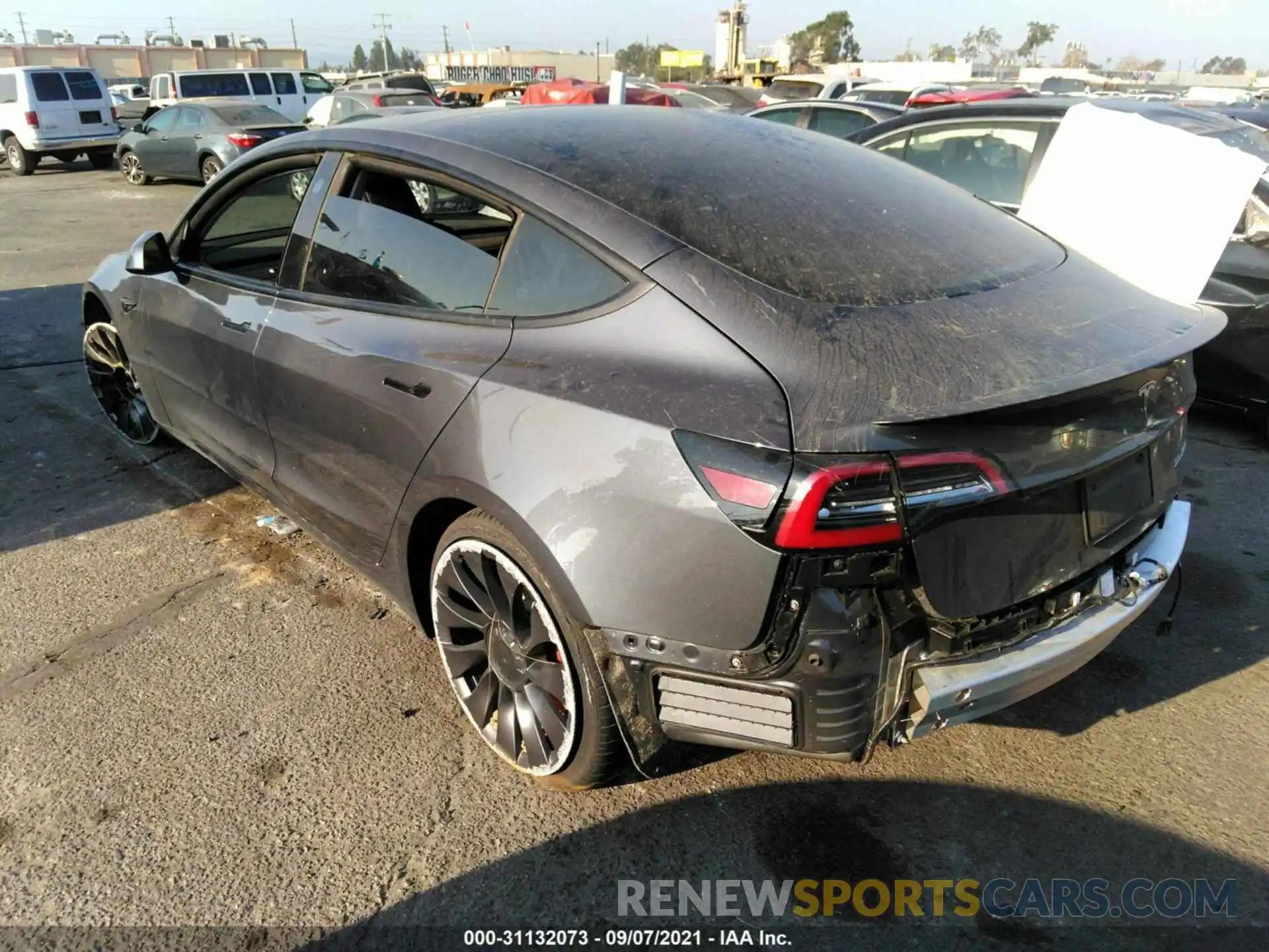 3 Photograph of a damaged car 5YJ3E1EC3MF926021 TESLA MODEL 3 2021