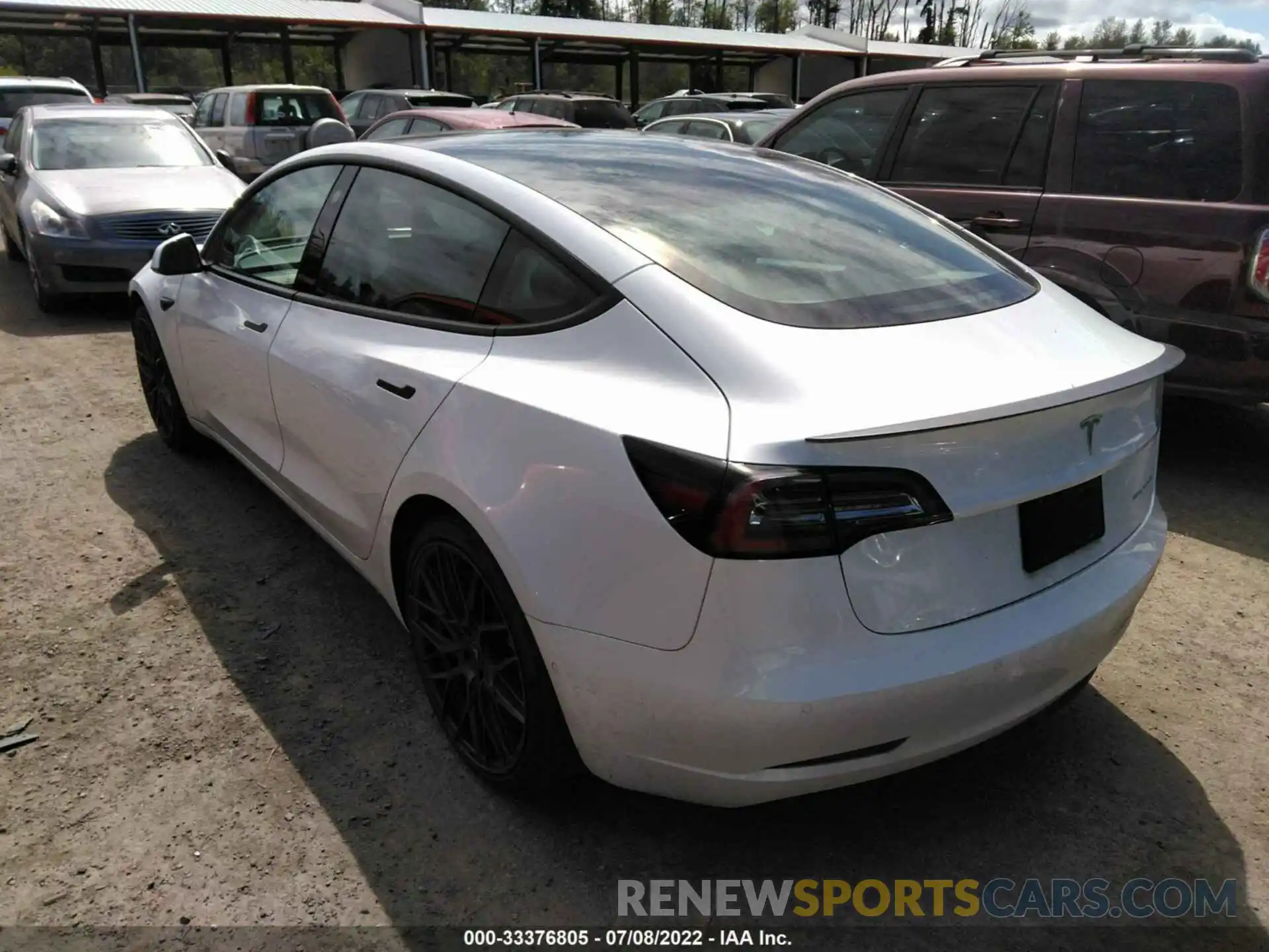 3 Photograph of a damaged car 5YJ3E1EC3MF996893 TESLA MODEL 3 2021