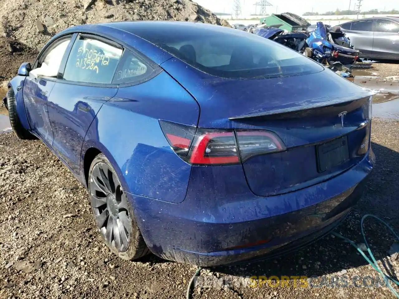 3 Фотография поврежденного автомобиля 5YJ3E1EC4MF064931 TESLA MODEL 3 2021