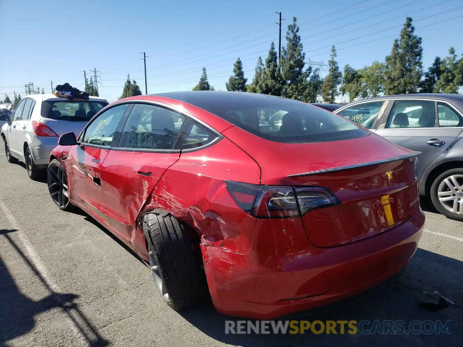 3 Photograph of a damaged car 5YJ3E1EC4MF074360 TESLA MODEL 3 2021