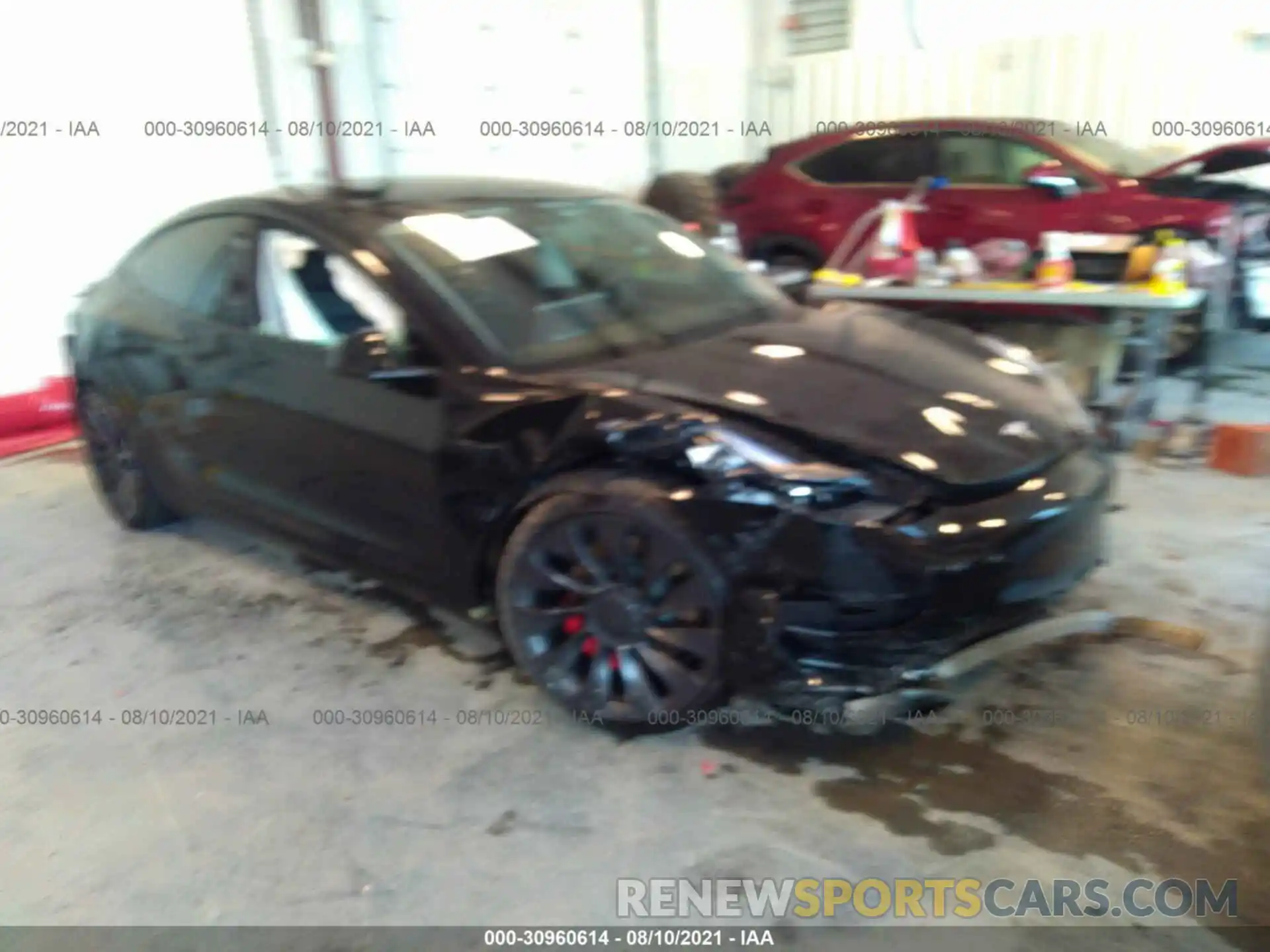 1 Photograph of a damaged car 5YJ3E1EC4MF984722 TESLA MODEL 3 2021