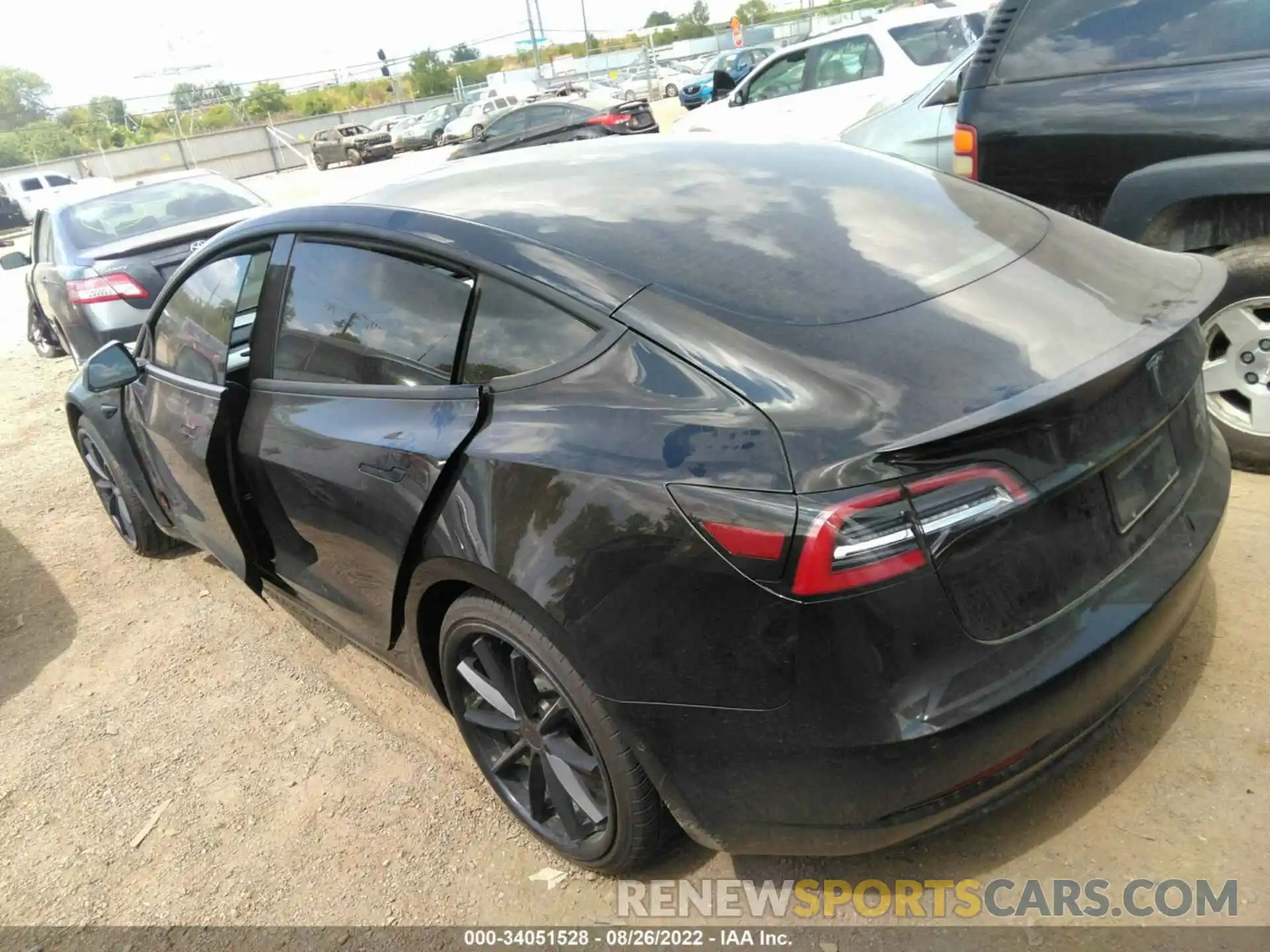 3 Photograph of a damaged car 5YJ3E1EC5MF059656 TESLA MODEL 3 2021