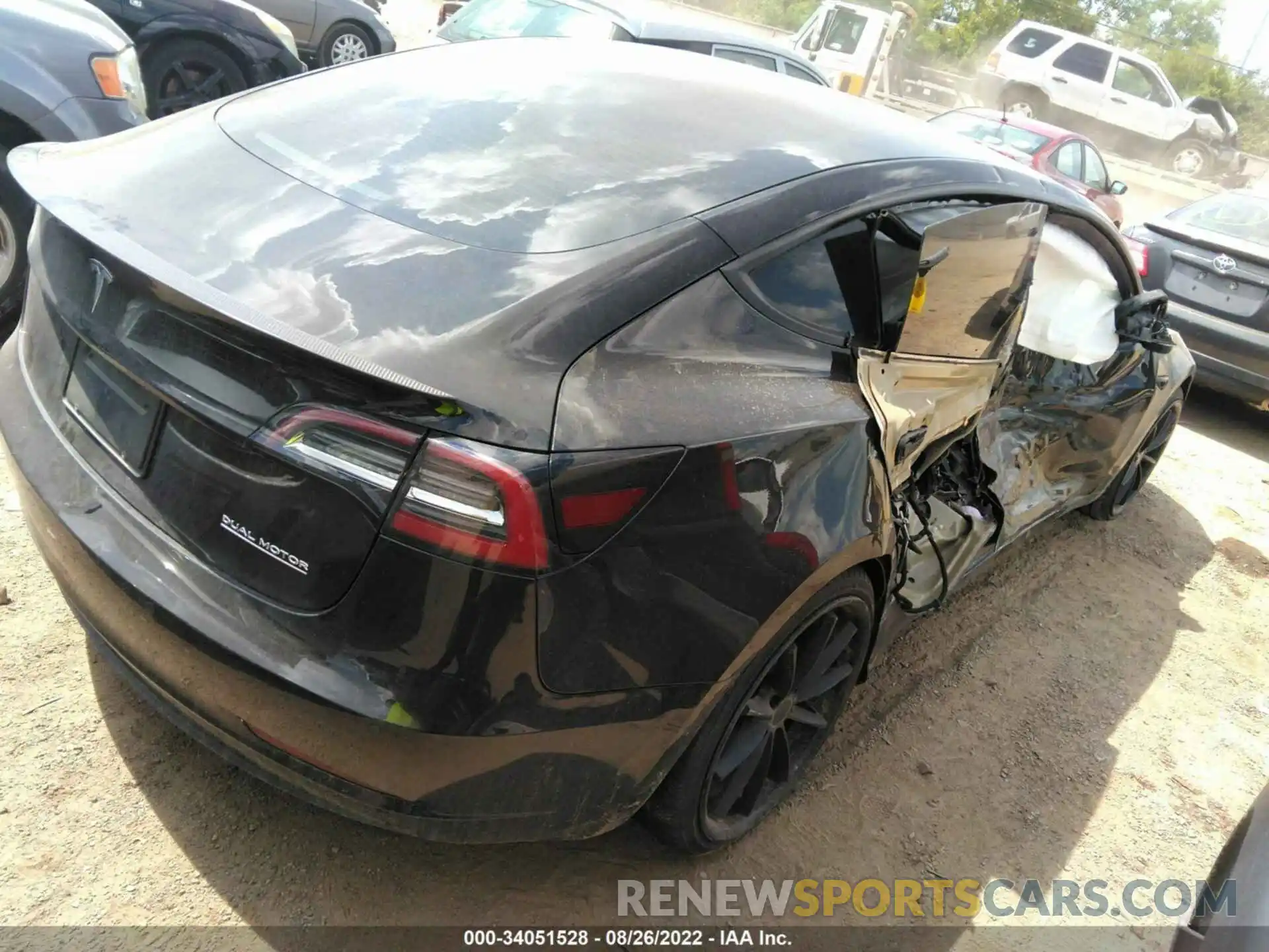 4 Photograph of a damaged car 5YJ3E1EC5MF059656 TESLA MODEL 3 2021